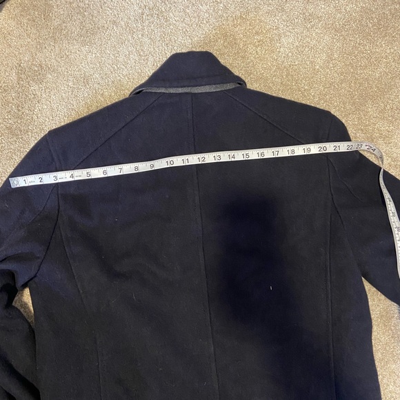 London Fog Navy Blue Pea Coat - Picture 6 of 8